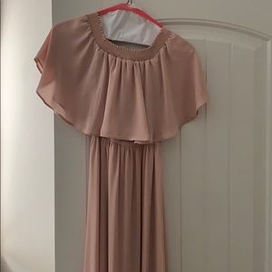 Show me your mumu Dusty blush crisp hacienda maxi